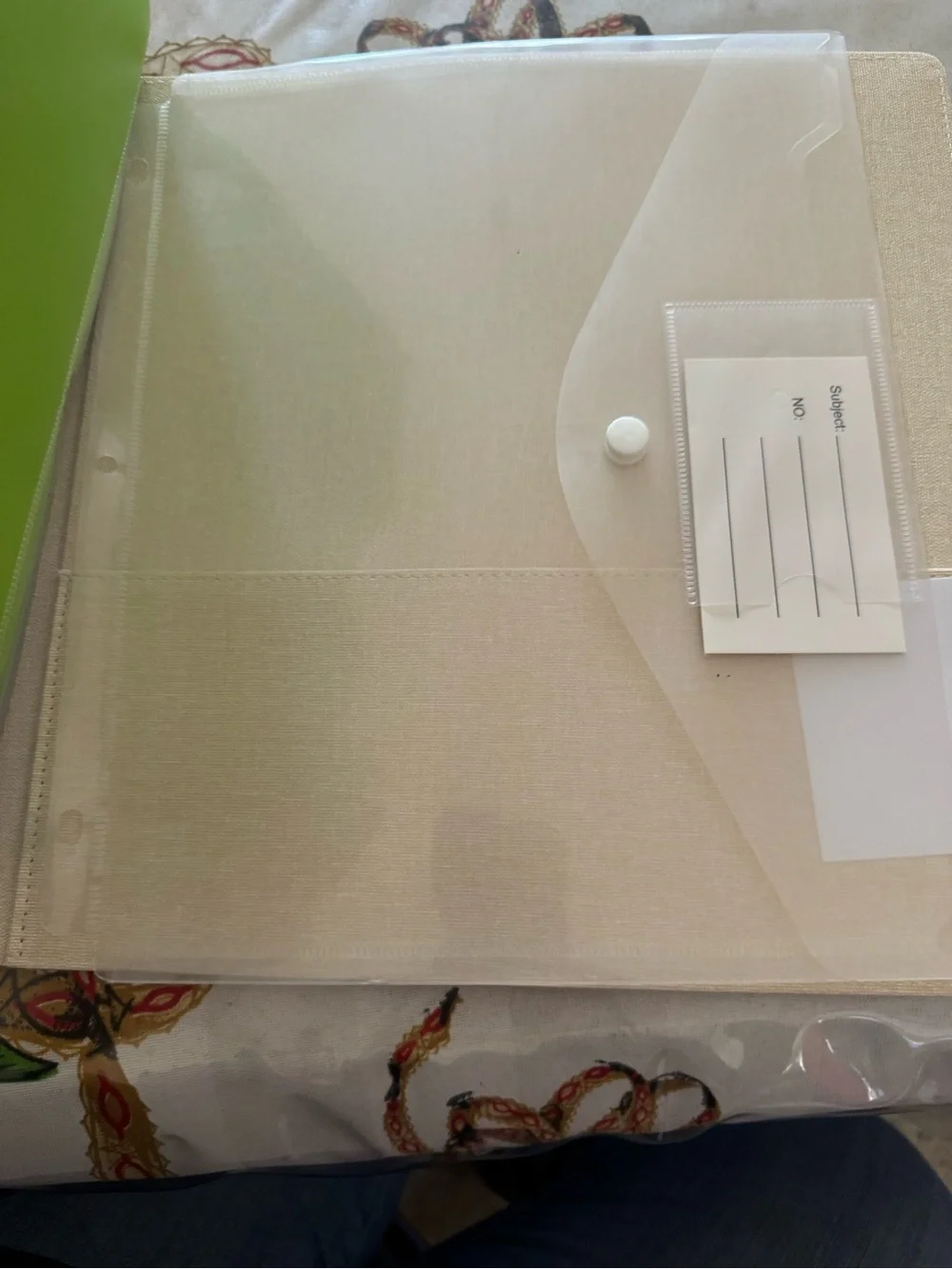 3-Ring Binder - Cream 2